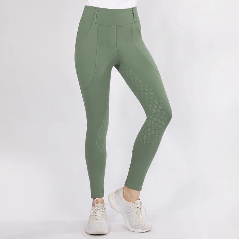 Western Full Seat Competition Horse Riding Tights Pocket Women Horseback Breeches Riding Pants Equestrian Leggings 3