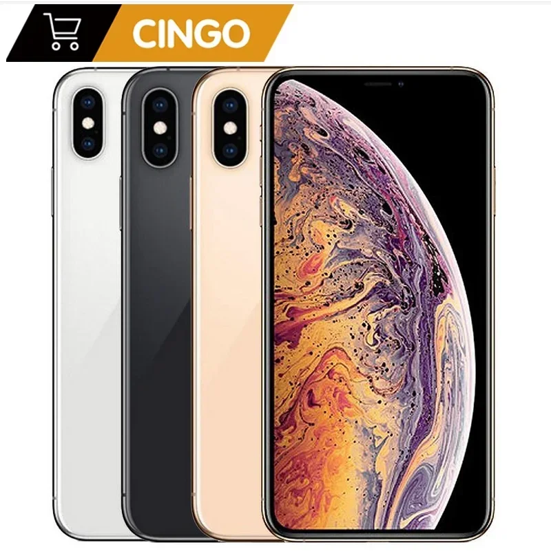 أصلية غير مقفلة لهاتف Apple iphone XS iphone XS MAX 4G RAM 64gb/256gb ROM A12 iphonexs iphonexsmax 2658mAh iphone xs
