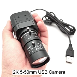 High - Definition 2K Webcam with Varifocal Lens and USB Connectivity (2K 5 - 50 Camera)