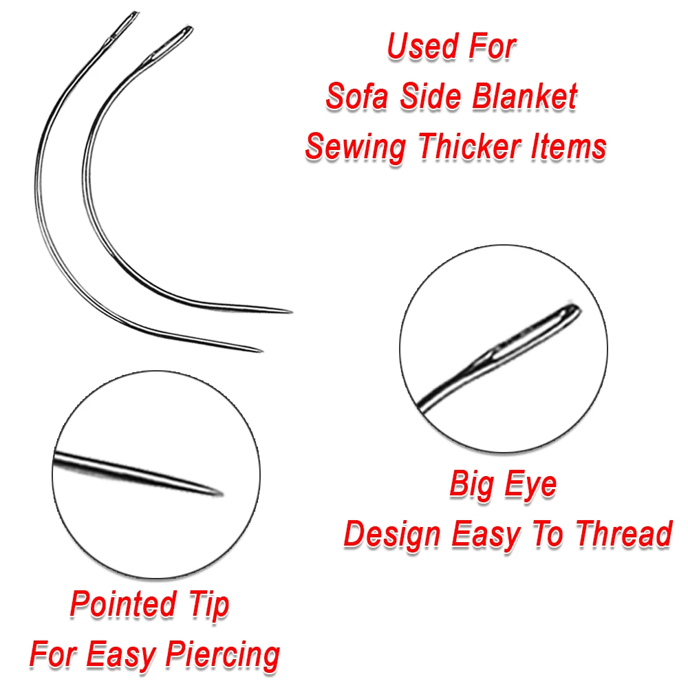 Household Repair Needle Kit - Upholstery - Awning - Canvas - Carpet - String