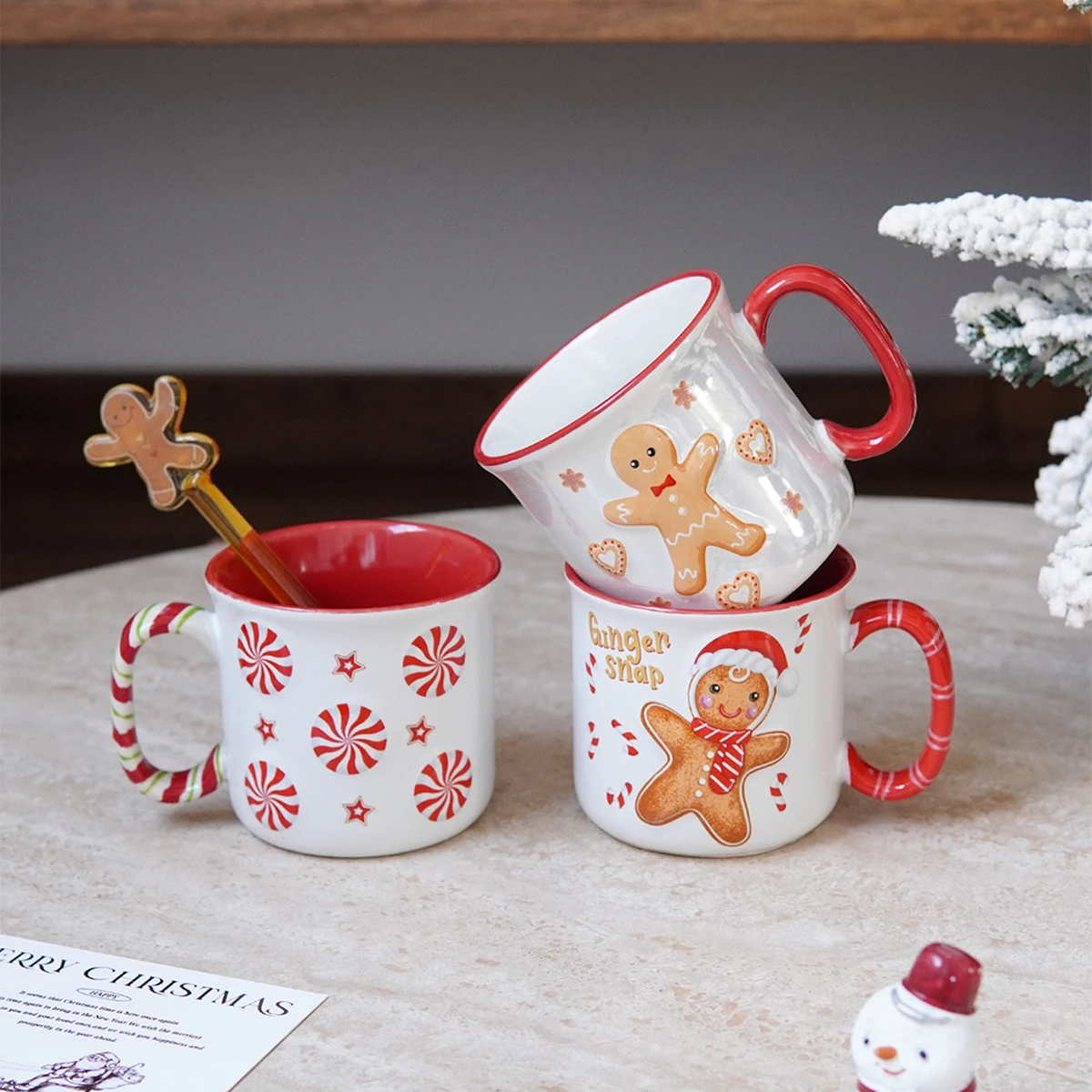 Gingerbread Man Ceramic Mug 6
