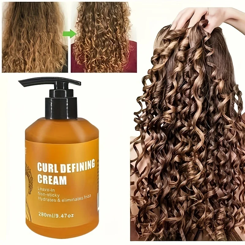 GZE CURL DEFINING CREAM with Argan Oil for Wavy and Curly Hair Hair Moisturizer and Deep Conditioning for Shine and Bounce 5