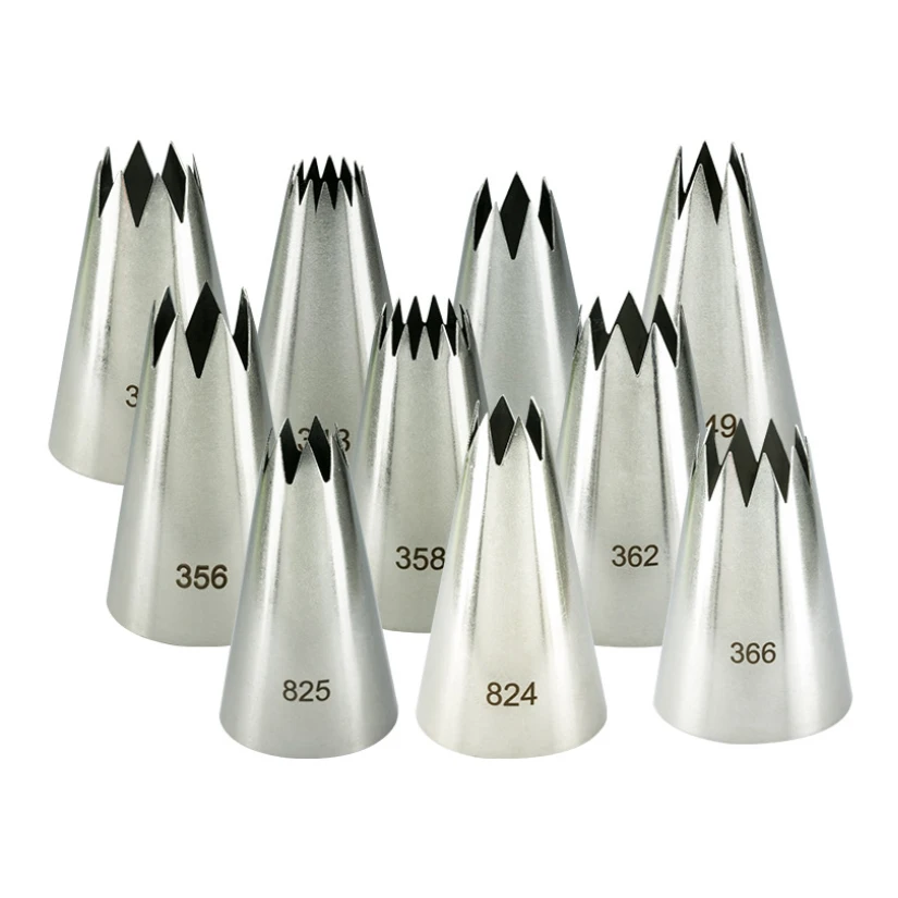 Cake Decorating Tip Set Cake Icing Nozzles Baking Nozzle Set Cake Decorating Nozzle Set Stainless Steel Icing Piping Cream Nozzles Bakeware Pastry Tips Cake Decorating Tools