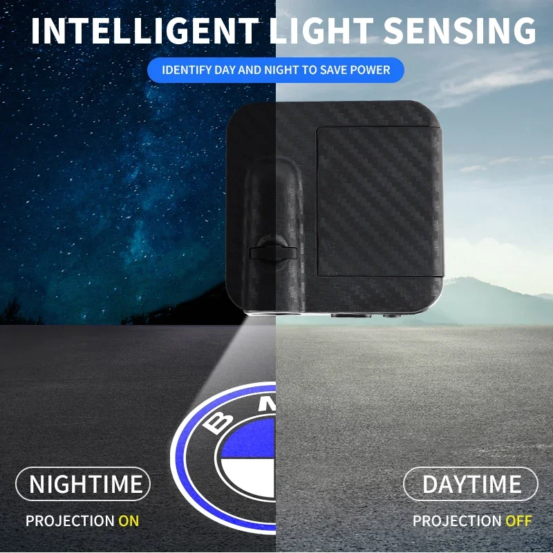 LED HD 자동차 도어 로고 웰컴 라이트 프로젝터 램프 액세서리 (BMW X1 X2 X3 X5 X4 X6 X7 G30 G20 G32 G11 G12 F40 F30 F20 F1 용)