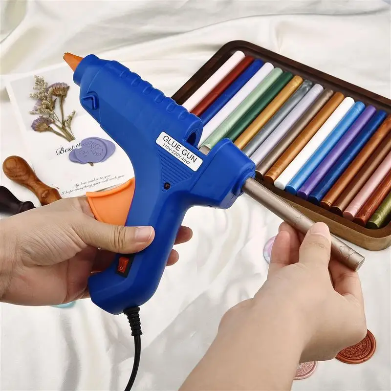13Cm Di Lunghezza 5 Pezzi Fai Da Te Sigillo Bastoncini Di Cera Per Fusione Colla Pistola Sigillante Bastoncini Di Cera Invito Festa Di Nozze Ceralacca