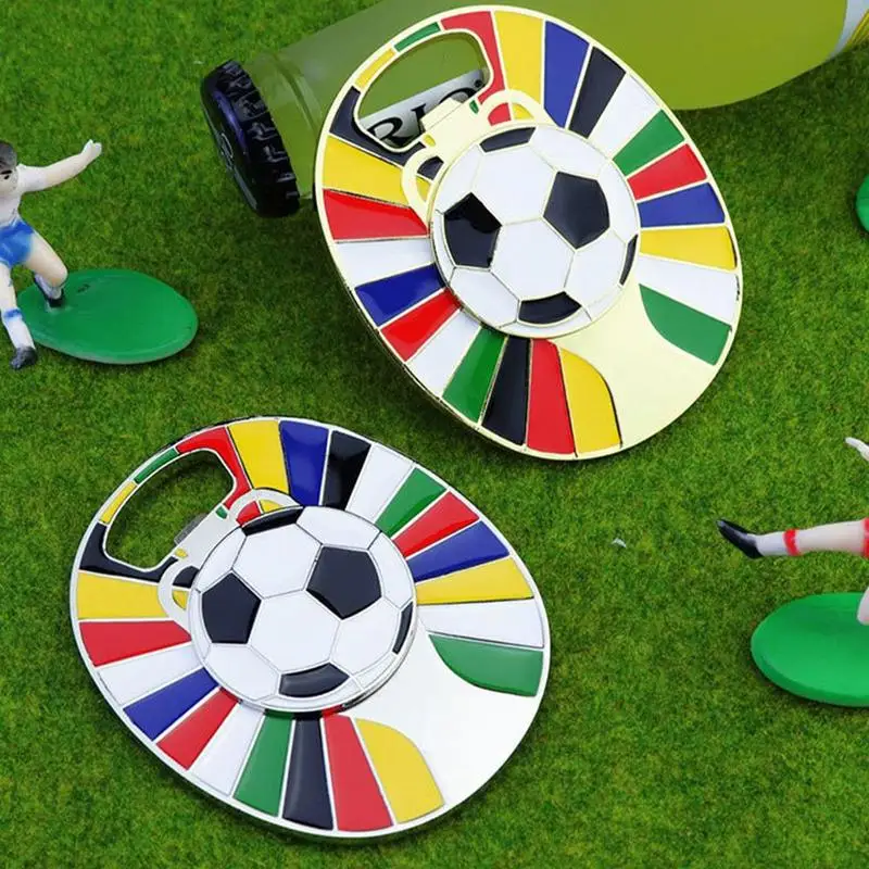2024 유럽 컵 축구 냉장고 자석, 휴대용 포켓 맥주 병따개, 파티 찬사