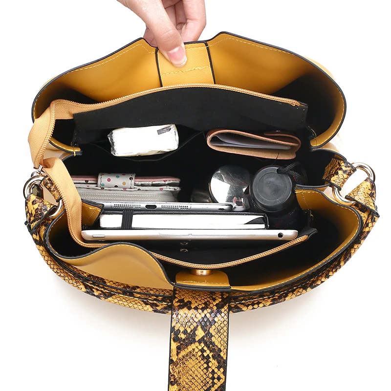 Women Fashion Handbags Clutches High Quality Leather Hand Bag Sets Large Shoulder Bag Women Crossbody Messenger Bags Sac A Main - 4