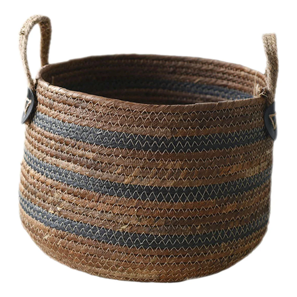 

Rustic Woven Storage Basket Sundries Garment Arrangement Organizer Laundry Storage Holder