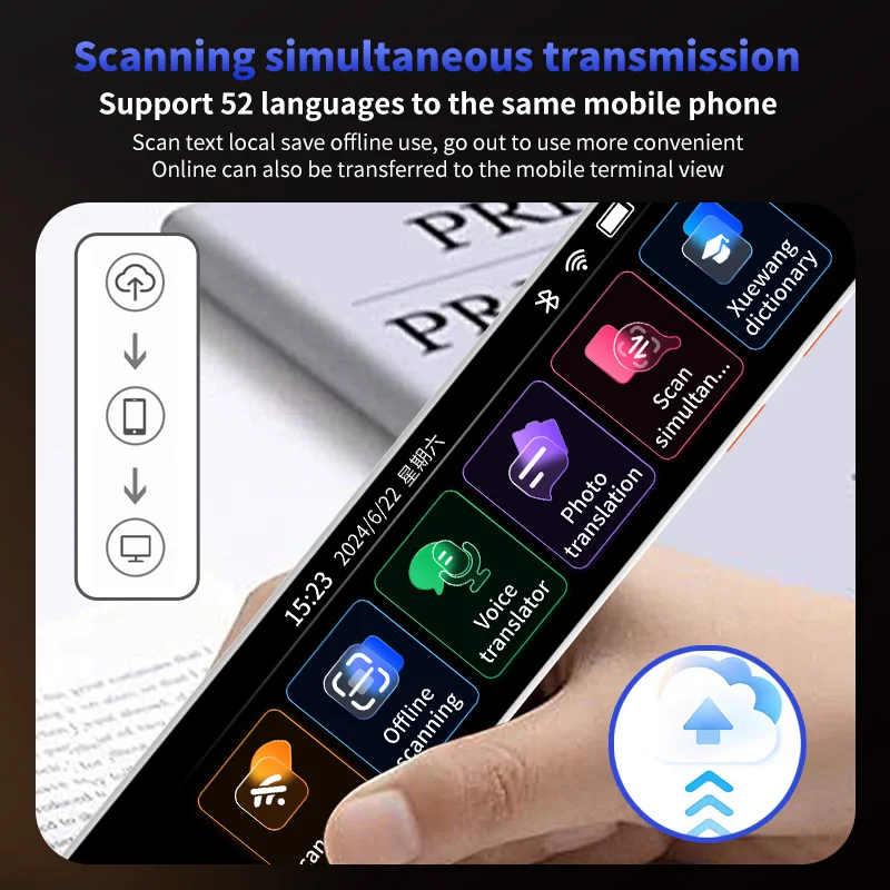 A29S Scan Translation Pen Exam Reader Voice Language Translator Device with Touchscreen WiFi/Hotspot Connection/Offline Function voice translator,language translator,translation pen