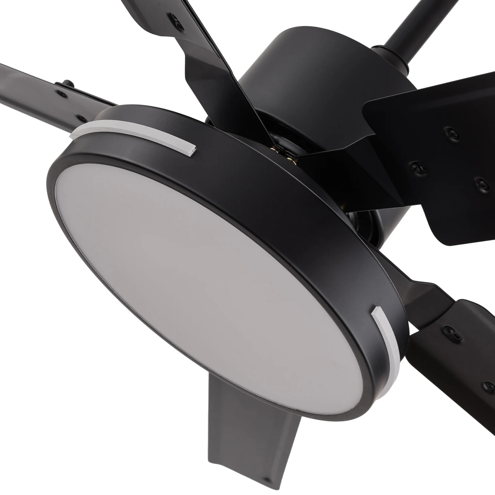 Black Iron Ceiling Fan Light with Remote Control, Warm, Neutral, White Light ,Modern Ceiling Fan for Living Room Bedroom