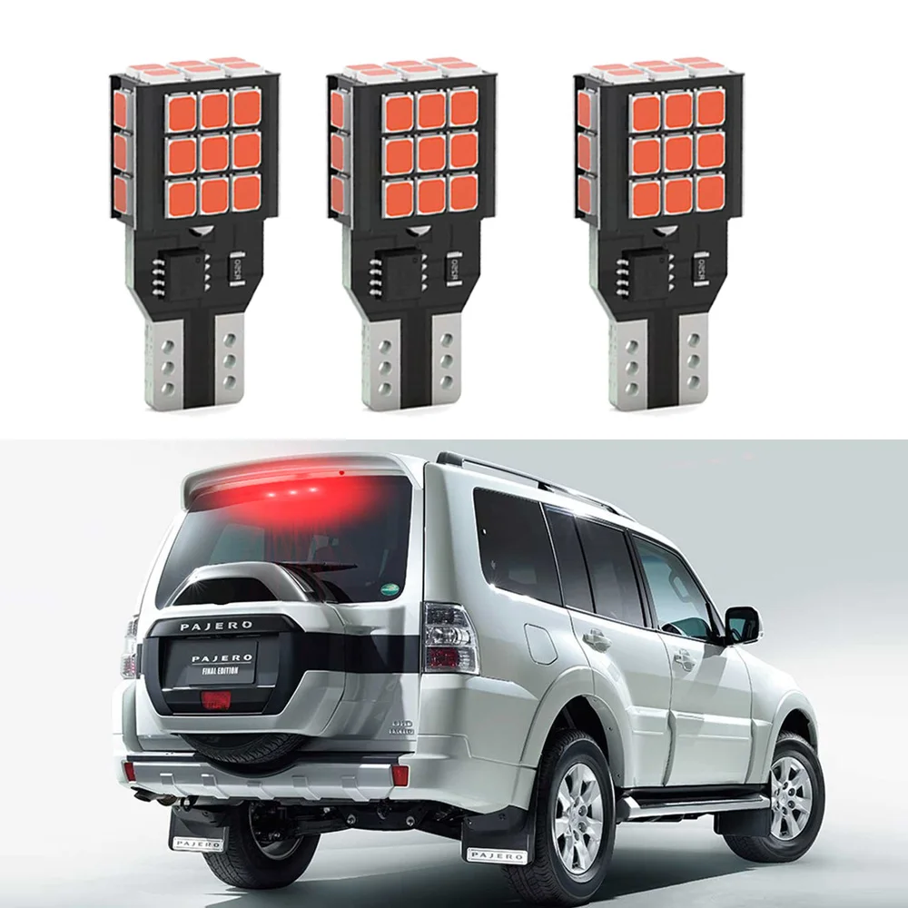 

3Pcs 3rd Brake High Mount Light For Mitsubishi Montero Shogun Pajero 4 V80 V93 V97 V98 2007-2020 Brake Light Canbus