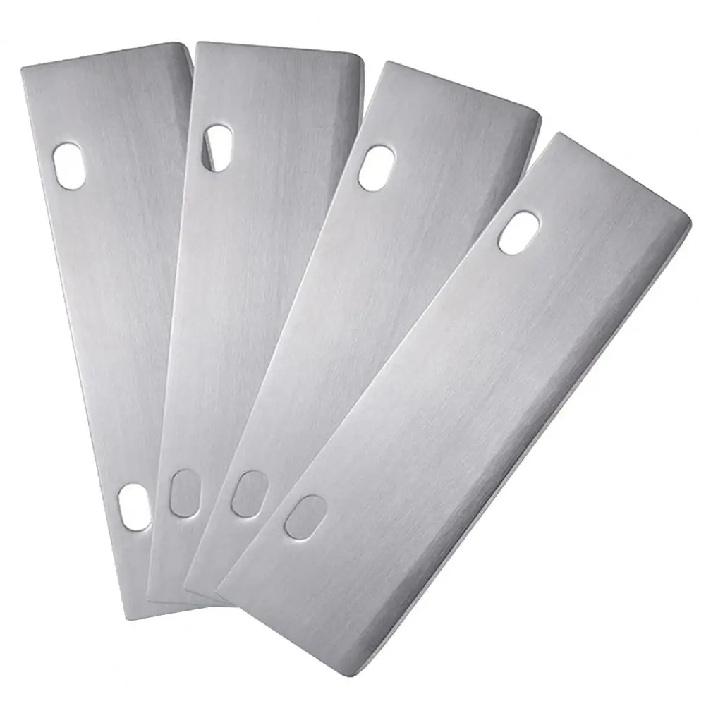 Grill Scraper Replacement Blade Flat Grill Accessory Bbq Tools Heavy Duty Stainless Steel Scraper Set for Outdoor