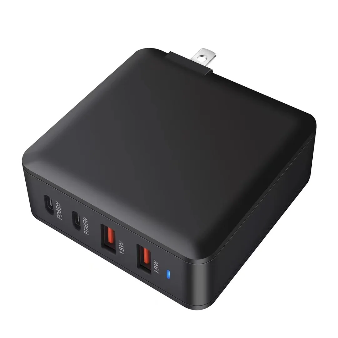 160W USB C Fast Charger GaN Compact 4 Port PD Fast Charger Charging Station Block Laptop Power Adapter Compatible with MacBook P