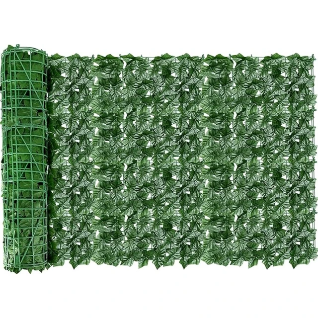1X3m Artificial Ivy Hedge Green Leaf Fence Panels Faux Privacy Fence Screen for Home Outdoor Garden Balcony Decoration Plants