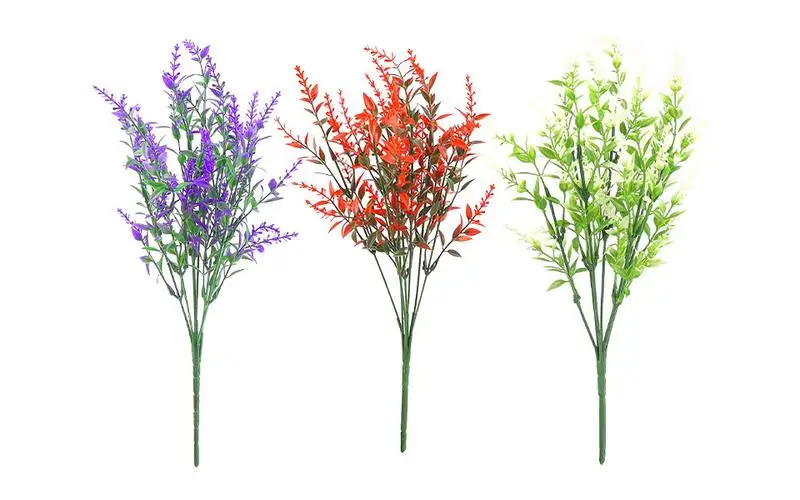

Artificial Lavender creative Fake flowers home garden decorative fake lavender flowers 7 forks 10 bunches fade resistant flowers
