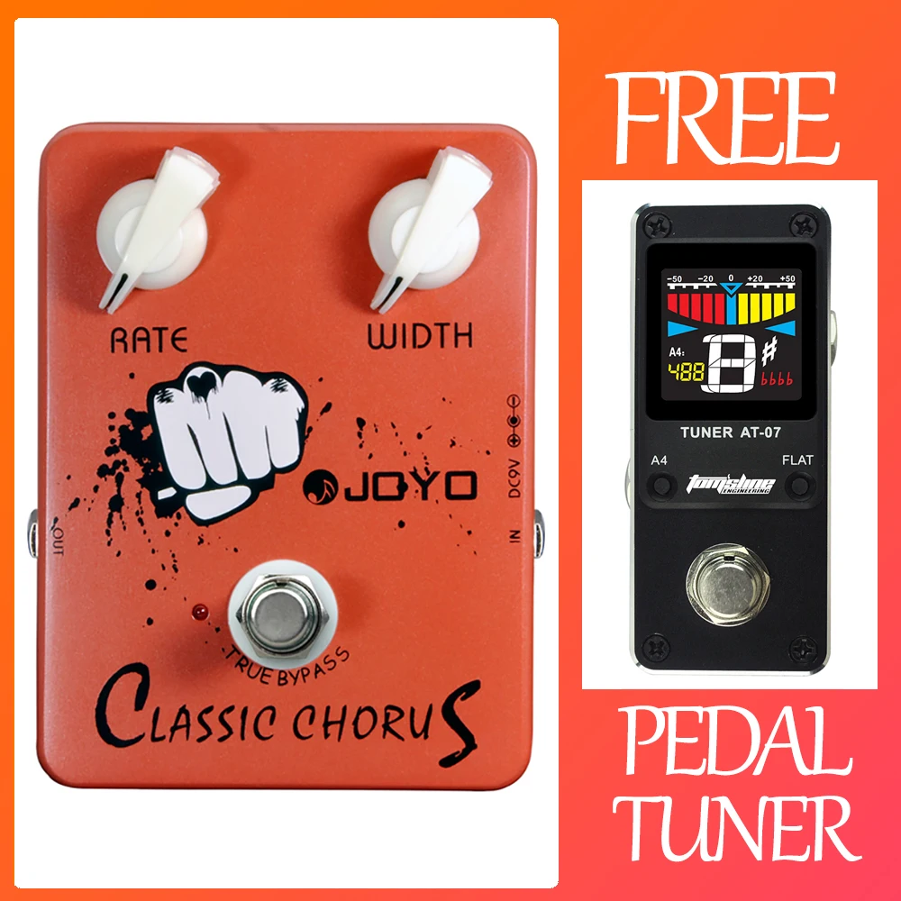 

JOYO JF-05 CLASSIC CHORUS Guitar Effect Pedal True Bypass Classic Chorus Sound Modulation Effect Guitar Parts and Accessories