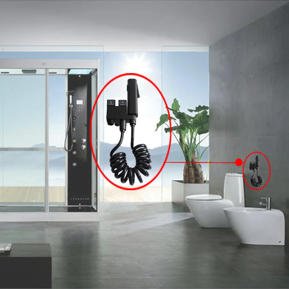 Talea Bidet Taps Hand Held Shower Sprayer Shattaf Toilet Attachment for Pet Bath/Personal Hygiene/Bathroo