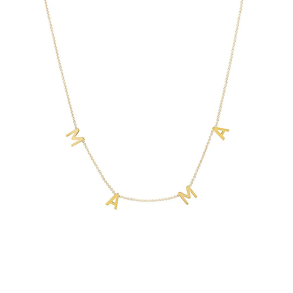 

Женское ожерелье из серебра 925 пробы с изящным алфавитом