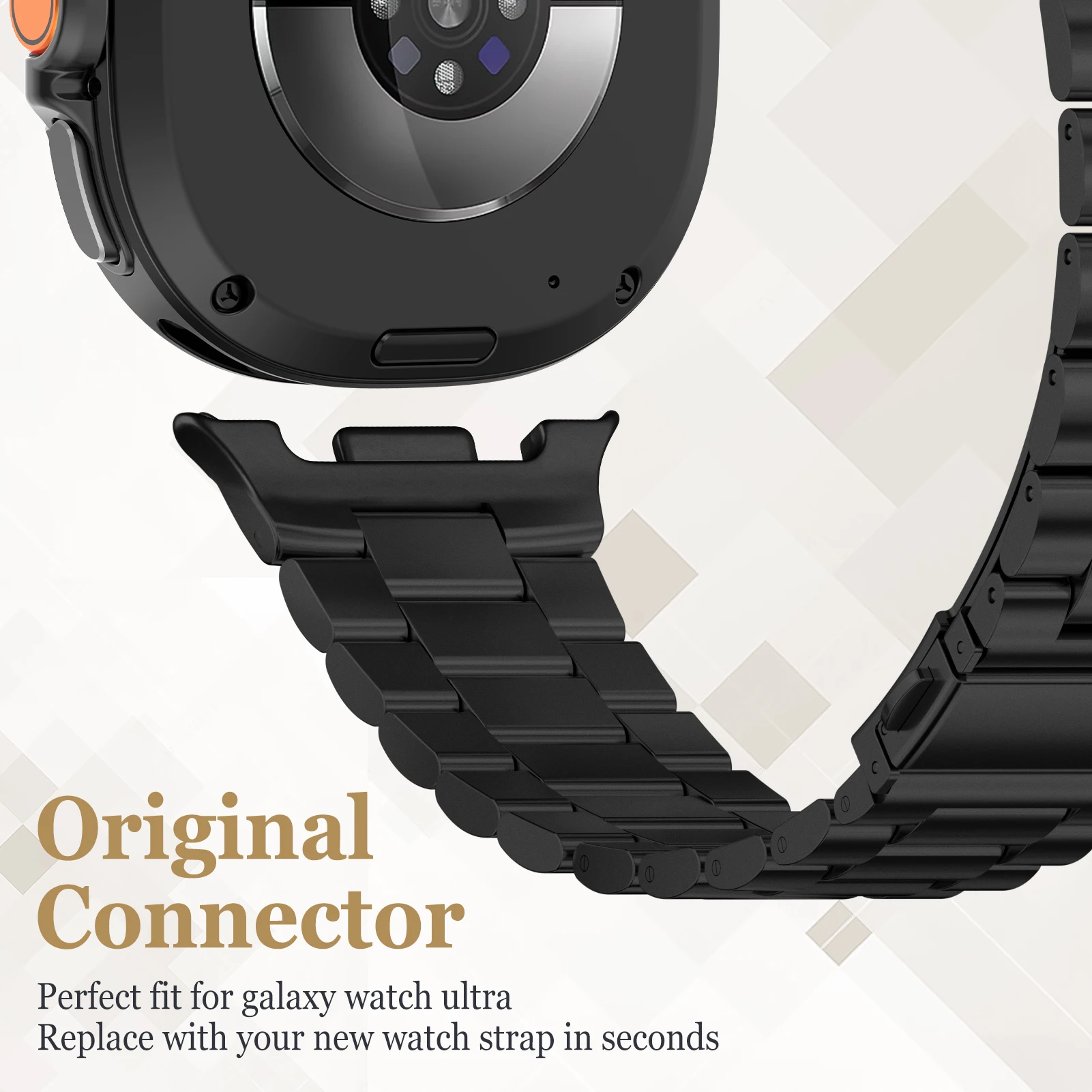 Luxury Stainless Steel Bracelet for Galaxy Watch - Premium Bands & Accessories