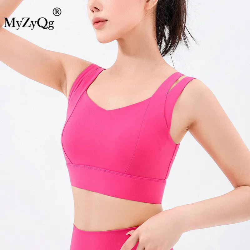 Sexy Yoga Tank Top High Strength Shockproof Running Fitness Sports Bra for  Women Sleeveless Sexy Tank Top Spring and Summer Vest - AliExpress