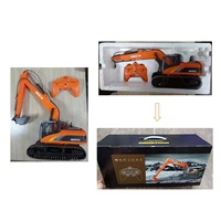 HUINA 1551 RC Excavator 1/14 Truck Model Toys 2.4G Remote Control 400MAH Battery Gifts For Boys Outdoor Toys TH19618-SMT6 2