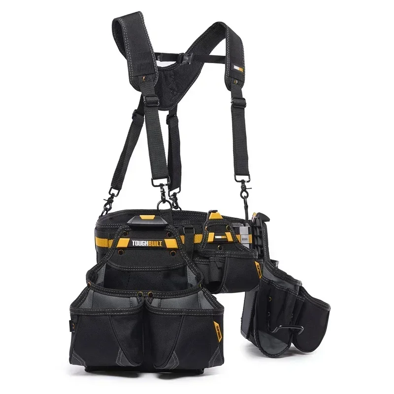 TOUGHBULILT TB-CT-101-5P tool waist bag 5-in-1 multifunctional shoulder strap quick hanging tool bag combination tool kit 4