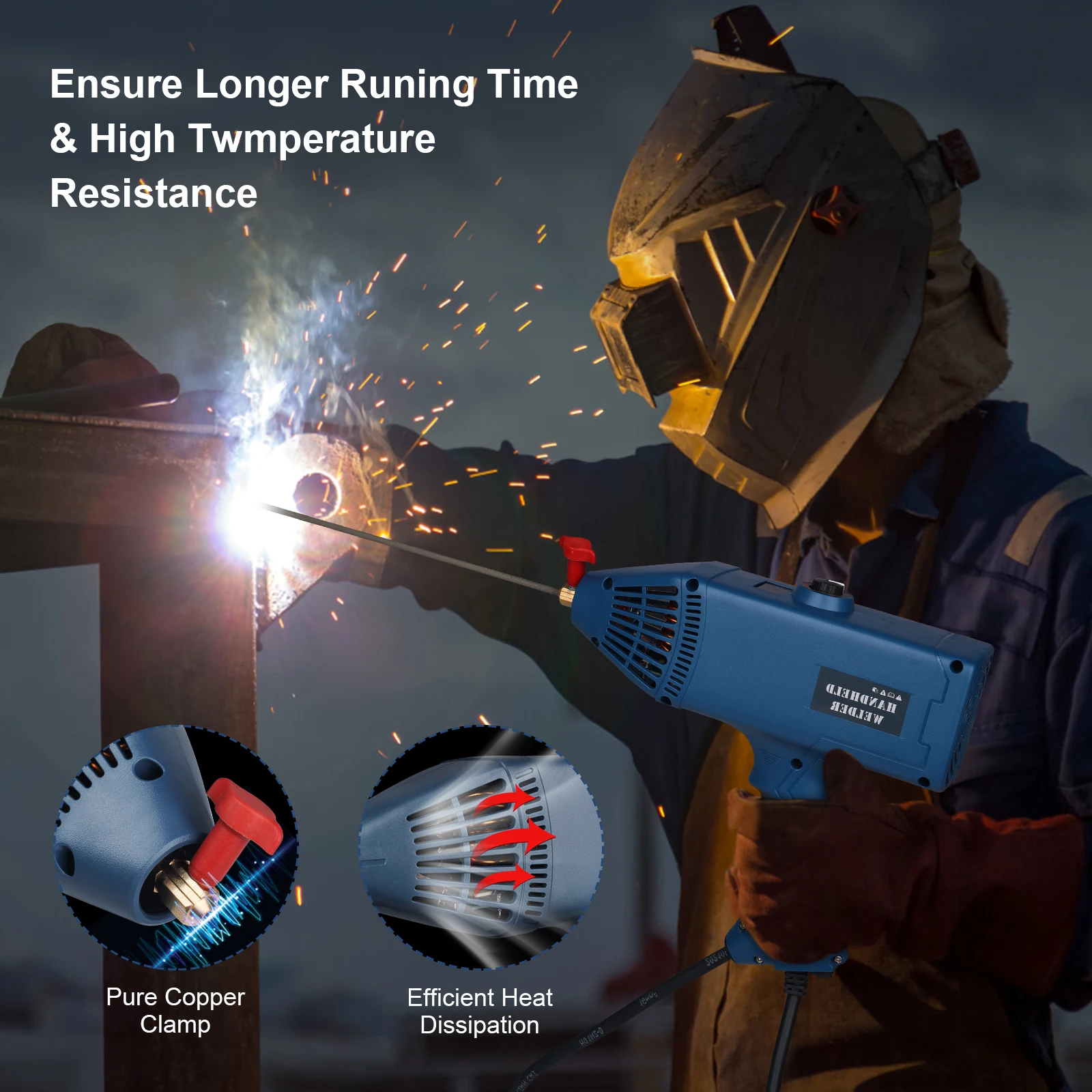 220V Portable Gun Welding Machine Welding Wire Industry Handheld Electric Machine Mini Small Household