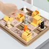 Children Education Learning Toys Hidden Cat Express Box Board Game Puzzle Logic Game IQ Training Spatial Planning Animal Theme 4