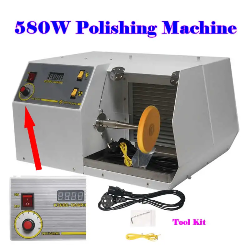 K3600 580w Jewelry Polishing Machine With Dust Collector Grinder