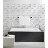 59-Inch Drop-In Acrylic Tub Strong Durable Construction White Color Reversible Drain Hole 3