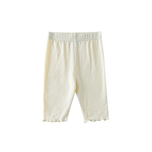 Summer New Children Slim Solid Color Pants Girls Breathable Cotton Elastic Leggings