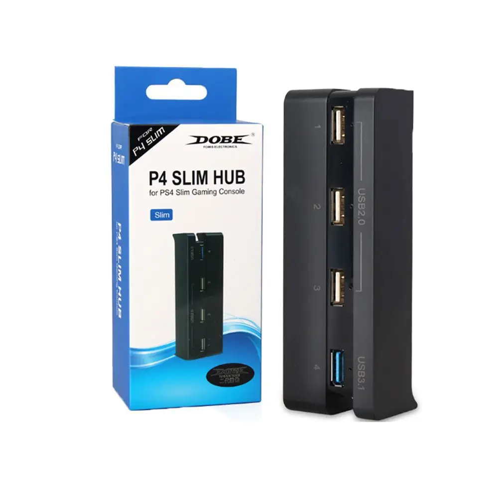 Universal PS4 Slim Accessories Splitter Games USB Adapter USB 3.0 2.0 Hub 4-Ports Hub Extend PD Charging for PS4 Slim