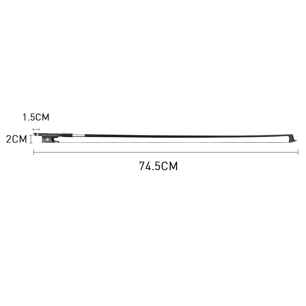 4/4 Size Carbon Fiber Bow Black Ebony Frog With Natural Horsehair Violin Arcos Hair Violino Accessories violin bow