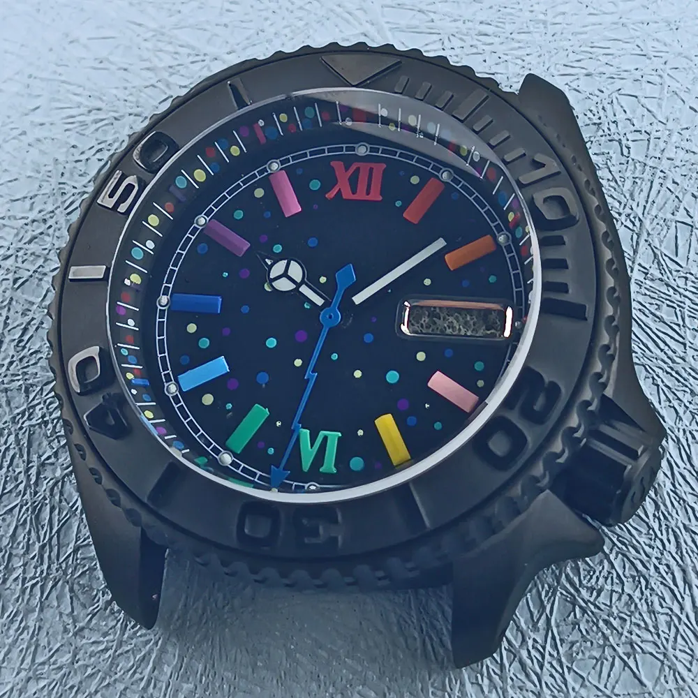 

Часы SKX 007 черные матовые водонепроницаемые, часы с сапфировым стеклом из нержавеющей стали 316L, 10 бар, подходит для NH34 NH35 NH36, механизм Double laye, 41 мм