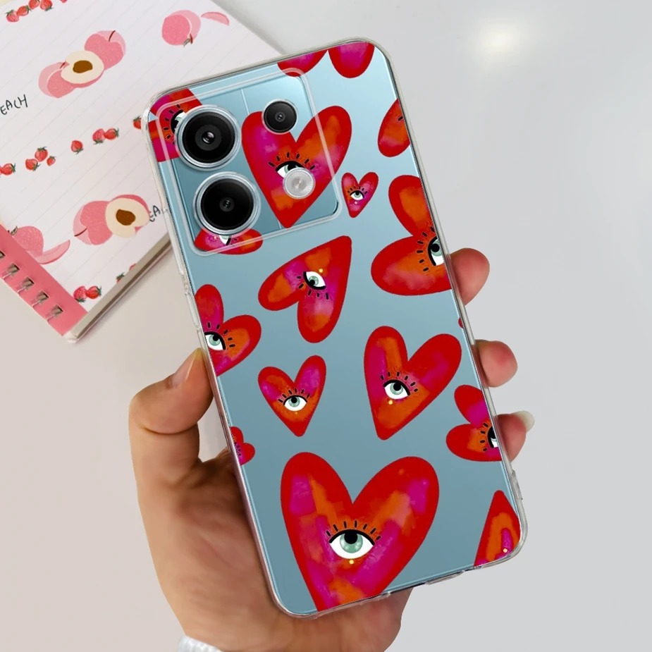New Fashion Painted Clear Silicone Soft TPU Phone Case for Xiaomi Poco X6 Pro 5G