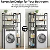 Over The Toilet Storage , Mass-Storage Side Storage Open Rack, Freestanding Bathroom Organizer Space Saver, 5