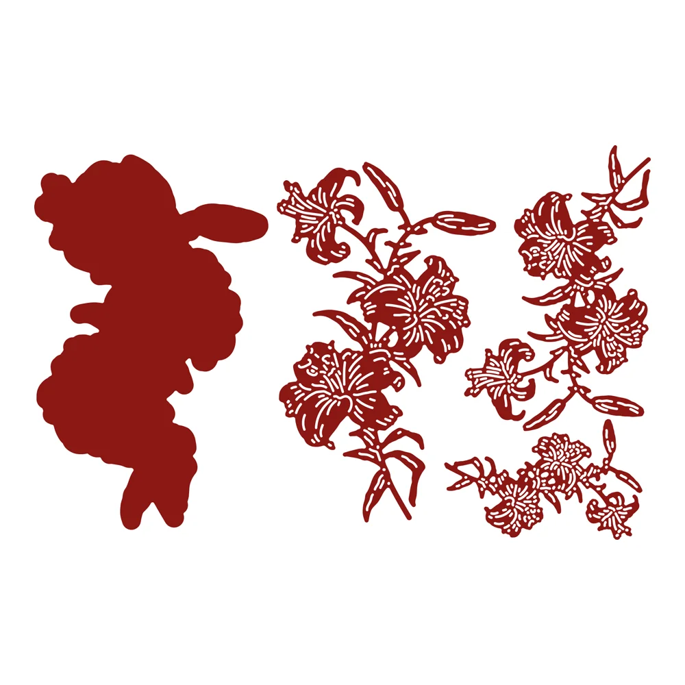 매혹적인 Catkins Clematis 커팅 다이 스크랩북 일기 장식 스텐실 엠보싱 템플릿 DIY 인사말 카드 수제 2026