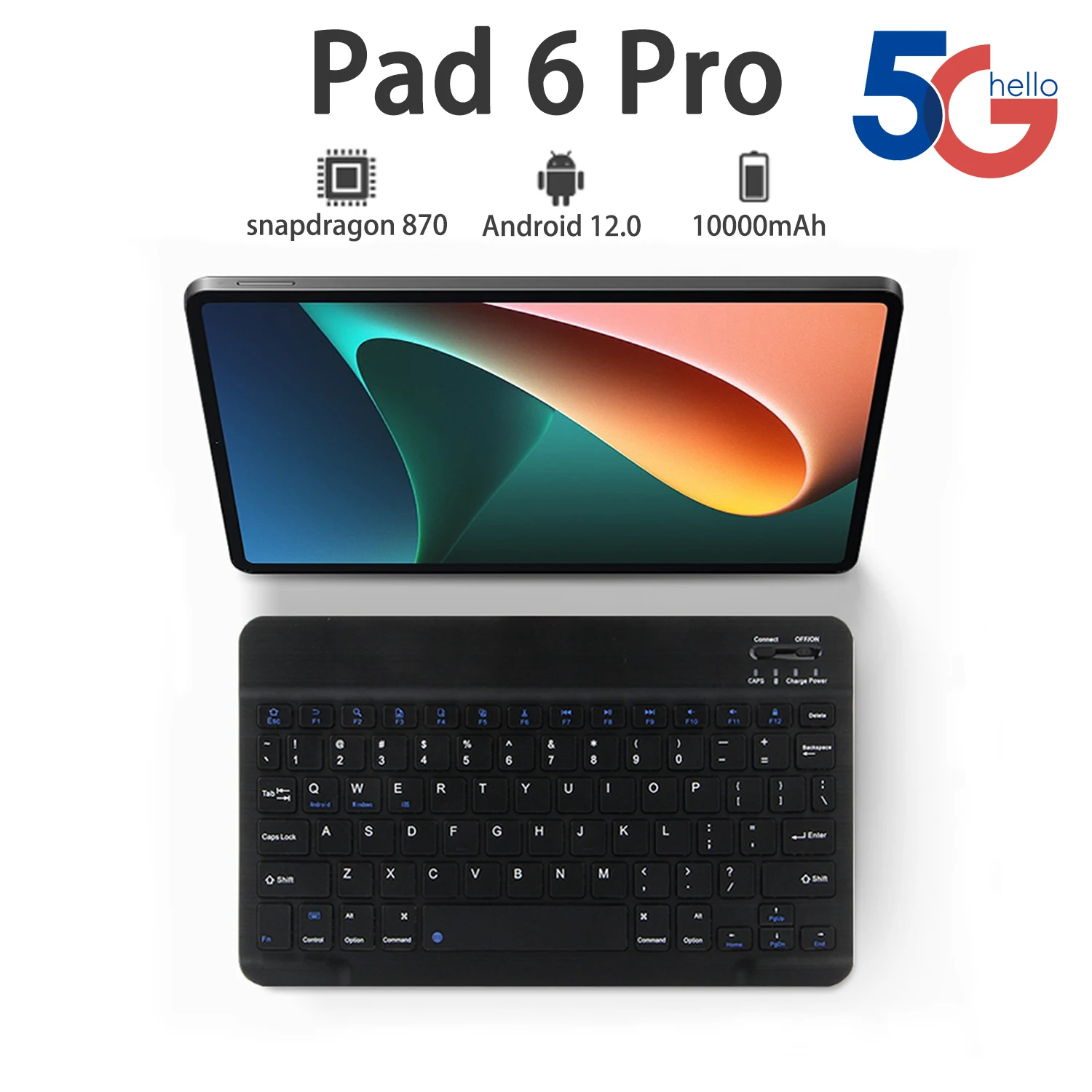 

2023 New Tablet Android Pad 6 Pro Snapdragon870 16GB 512GB Tablette PC For Laptop 5G Dual SIM Card Or WIFI Google Play Tablets