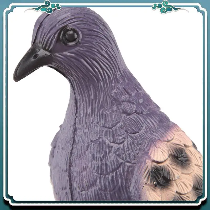 Kit 5 leurres colombe chasse - Appât bionique protection jardin contre pigeons et oiseaux nuisibles