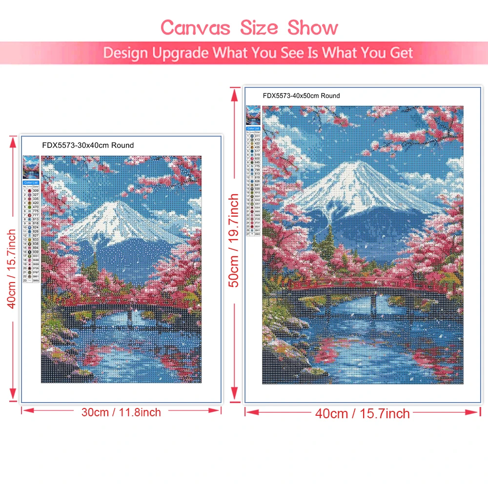 Close-up detail of resin diamonds in 477 DMC colors.