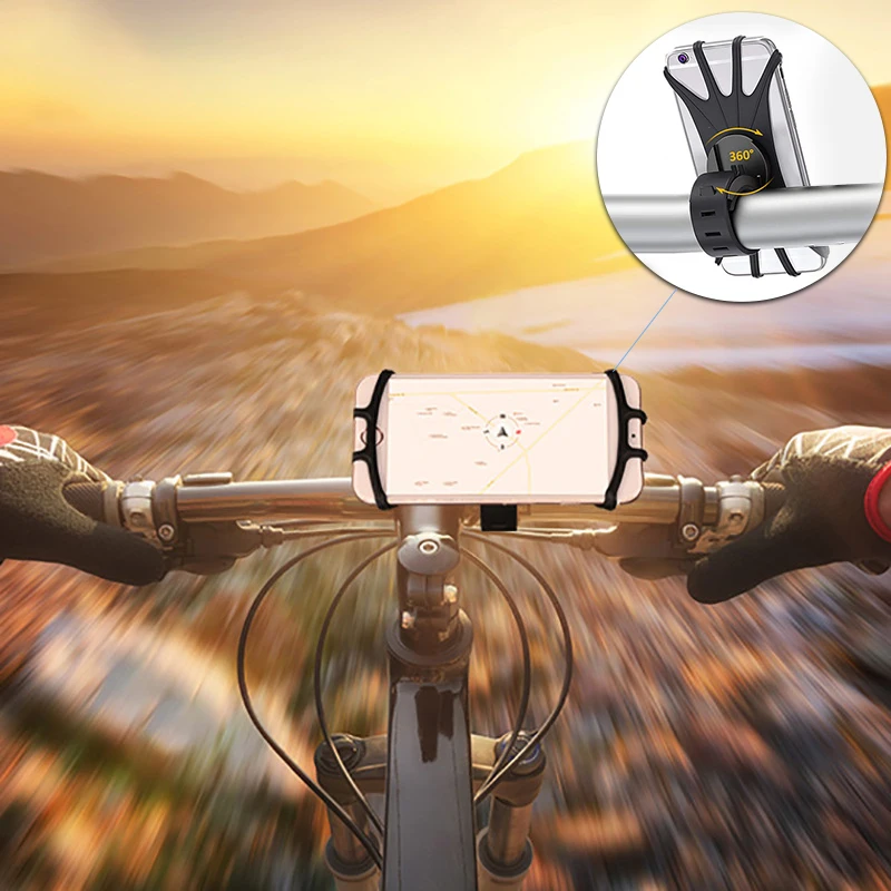 سيليكون دراجة حامل هاتف دراجة نارية دعامة حامل GPS...