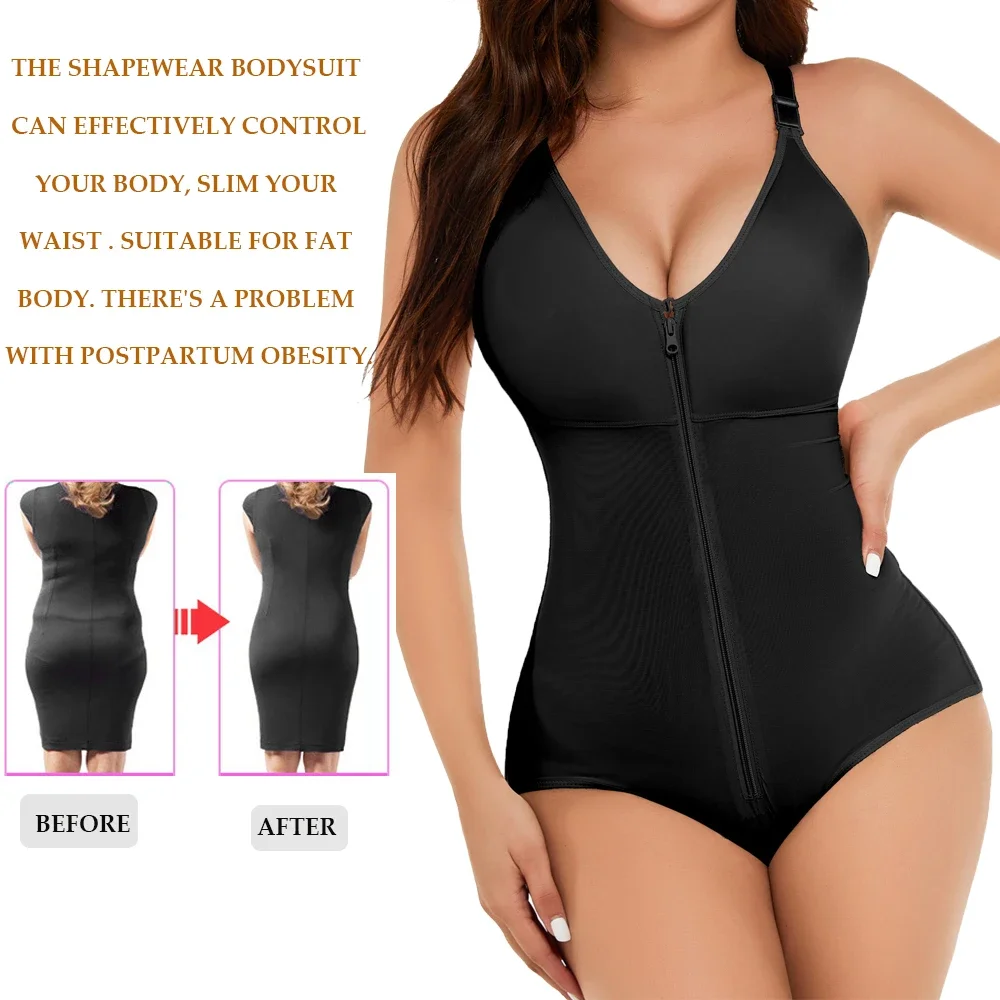 Reducing and Shaping Bodysuit for Women Tummy Control Shapewear Bodysuit Firm Waist Trainer Body Shaper Bodysuit