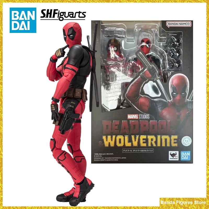 Original Bandai Shf Deadpool Deadpool Wolverine In
