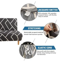 Housse de canapé-lit imprimée, extensible, sans accoudoirs, en Spandex, anti-poussière, protection de meubles pour chambre à coucher, hôtel et décoration de maison 3
