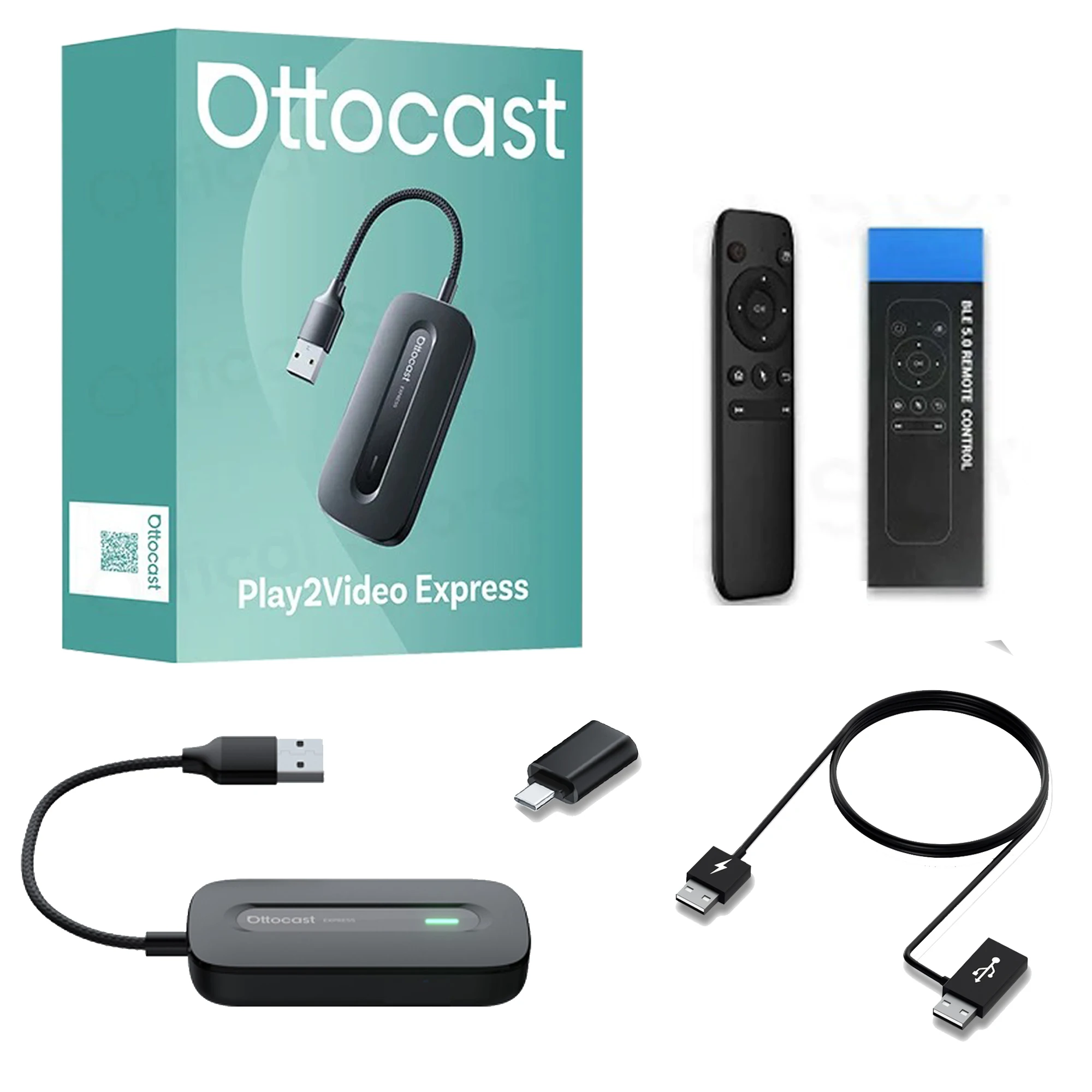 Ottocast Play2 Video Pro Ai Box Wireless CarPlay Android Auto