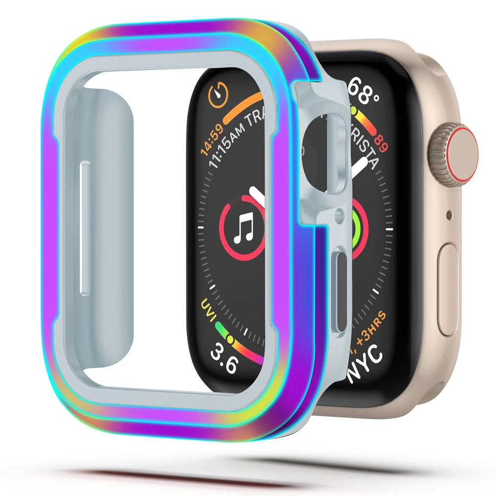 

Cover For Apple Watch Case Ultra 49mm Screen protector Aluminium Alloy+TPU Bumper iwatch series 8 7 6 5 4 SE 45mm 41mm 44mm 40mm