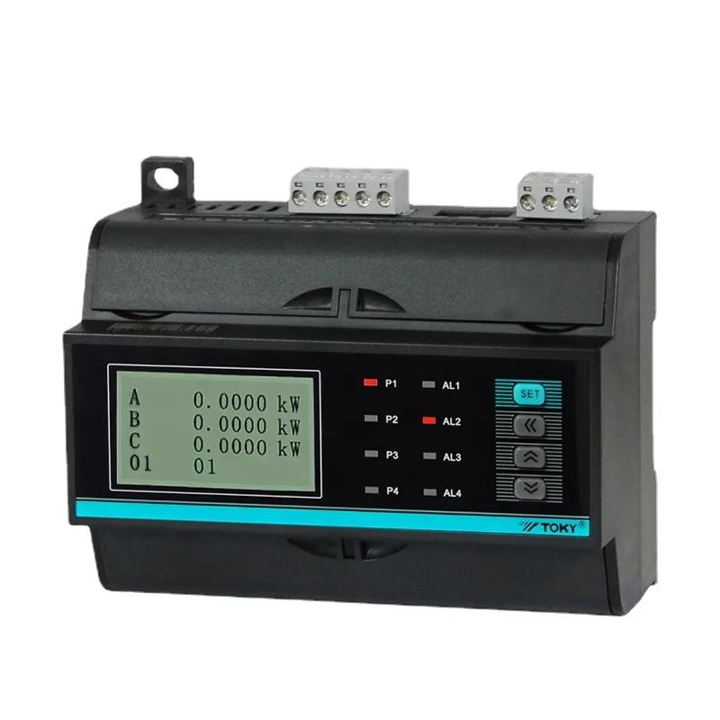 

Smart multifunction 3 phase electric meter digital LCD Display energy meter with multi channels