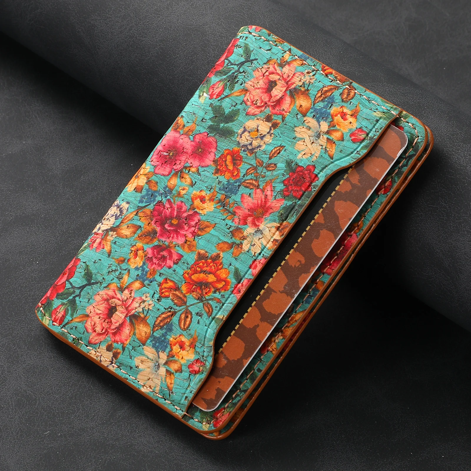 Luxury Faux Leather Magnetic Stand Wallet with Card Storage and Flip Pocket