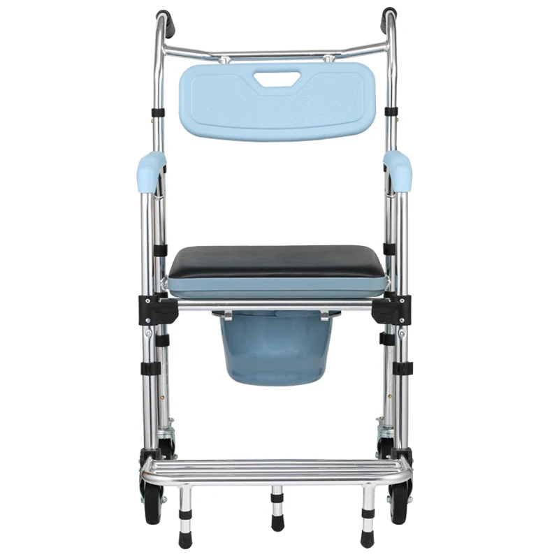 Wholesale Chinese Supplier Commode Shower Chair Bedside Commode Chair Portable Rolling Toilet Seat Chair 5