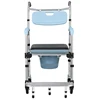 Wholesale Chinese Supplier Commode Shower Chair Bedside Commode Chair Portable Rolling Toilet Seat Chair 5